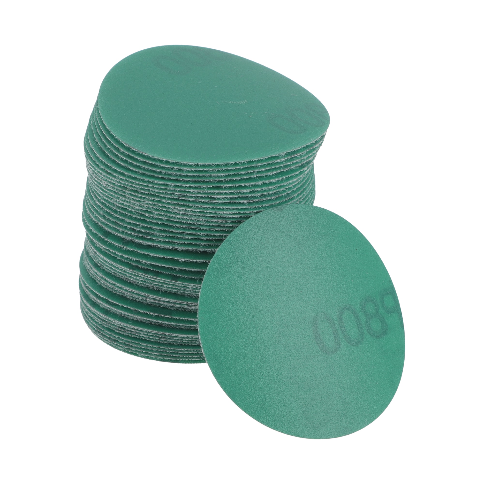 Unique Bargains Car Sanding Discs 2inch 800 Grit Abrasion Resistance and Round Hook and Loop Sandpaper Green 50pcs