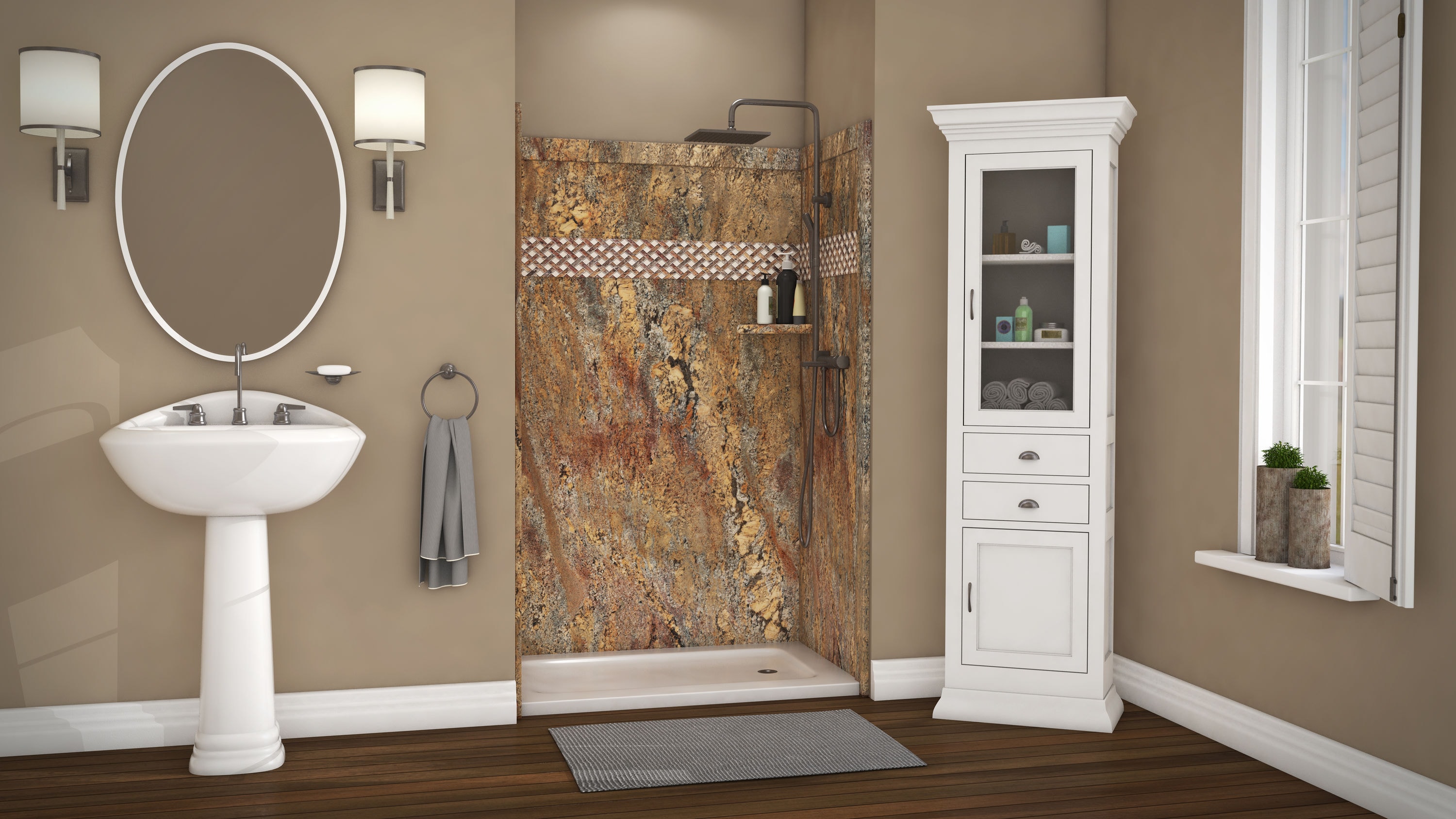 FlexStone FLXAT6048CB Shower-Parts - View #2