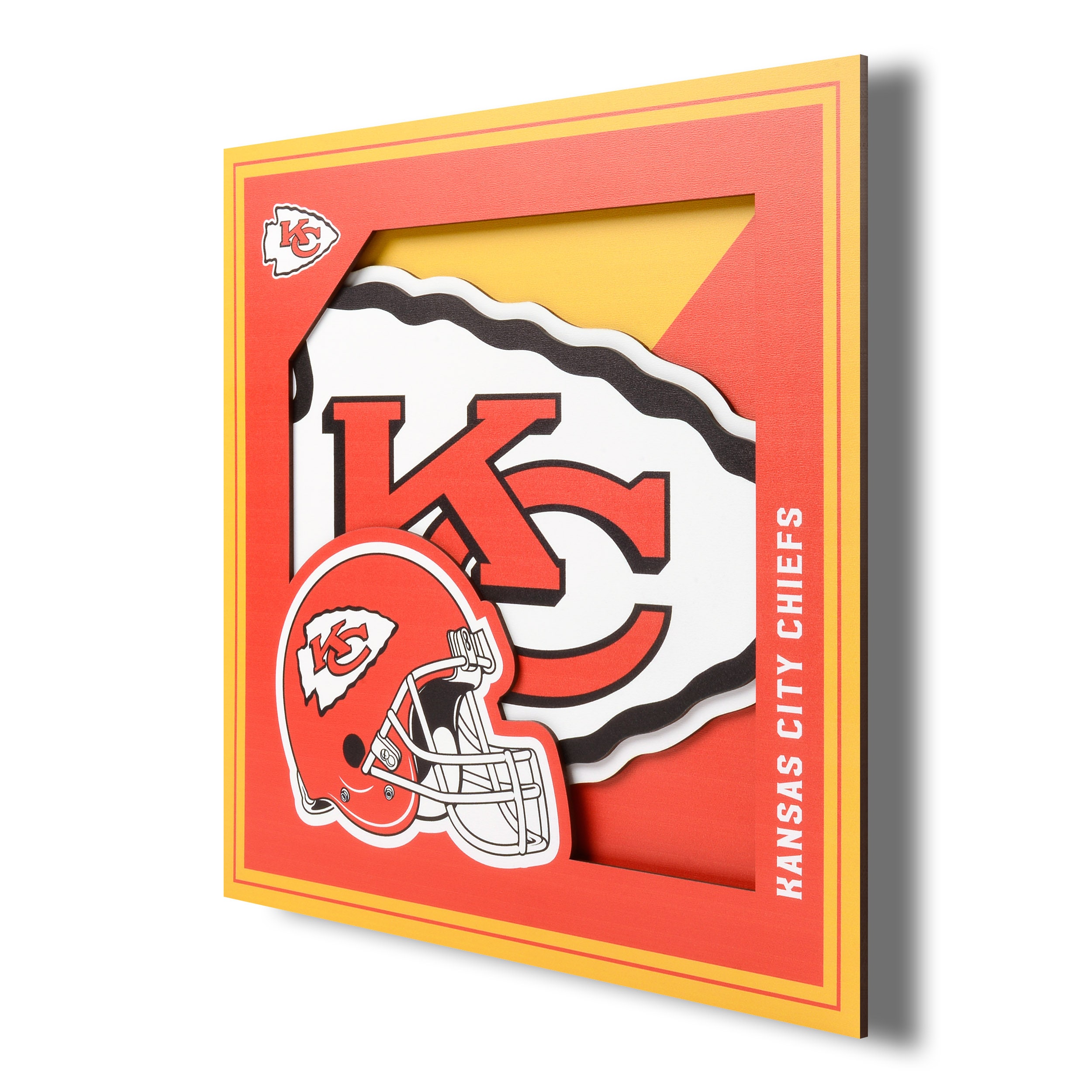 YouTheFan NFL Cleveland Browns 3D Logo Series Wall Art - 12x12