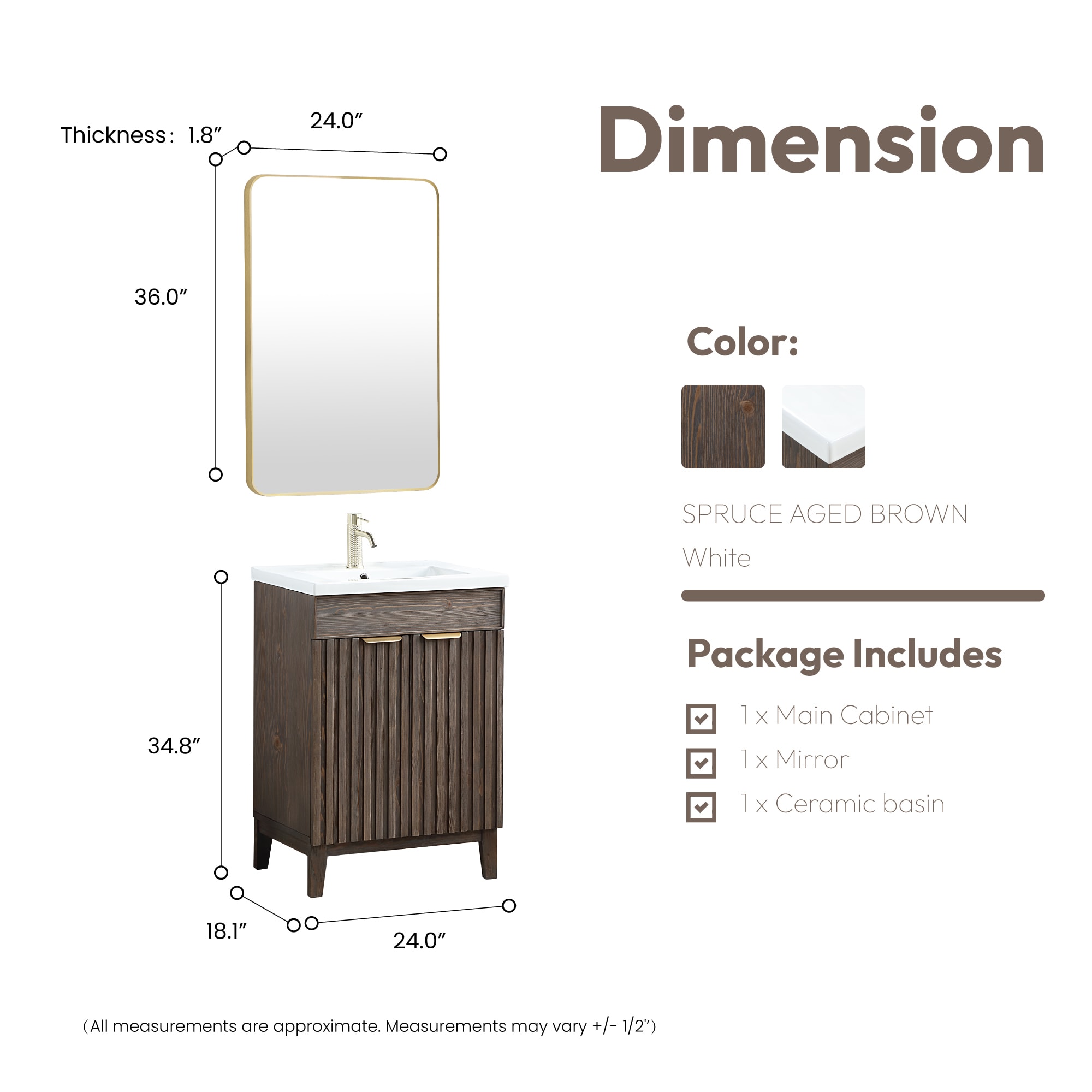Vinnova 707624-SA-WH Bath-Vanity-Combo - View #13