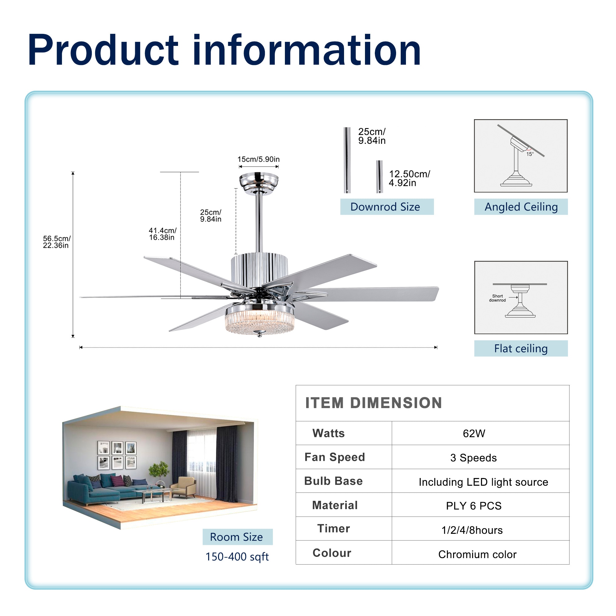 BABOOM BOM-592P162-OR Ceiling-Fans - View #3