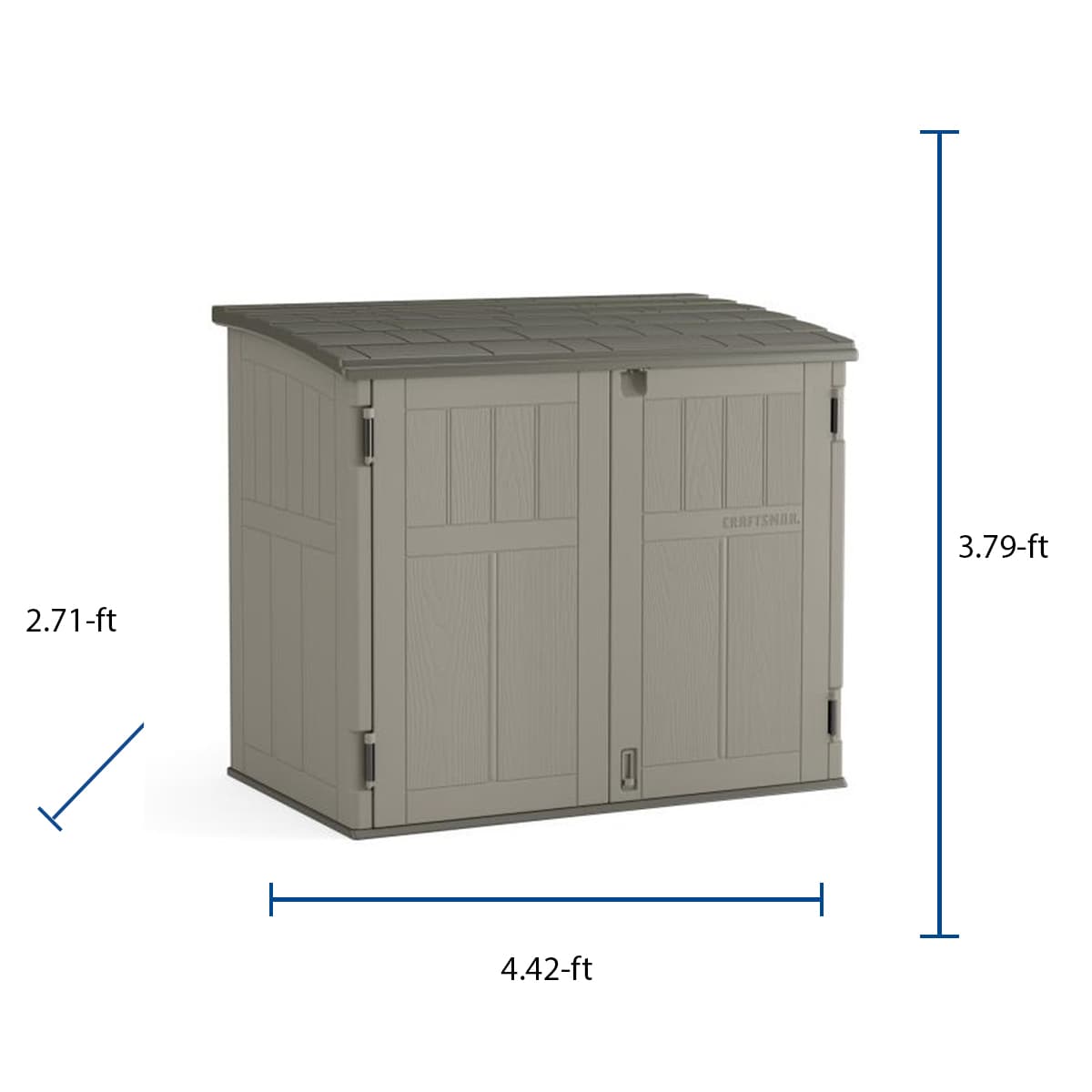 Rubbermaid 5-ft x 2-ft Roughneck Resin Storage Shed (Floor Included) at