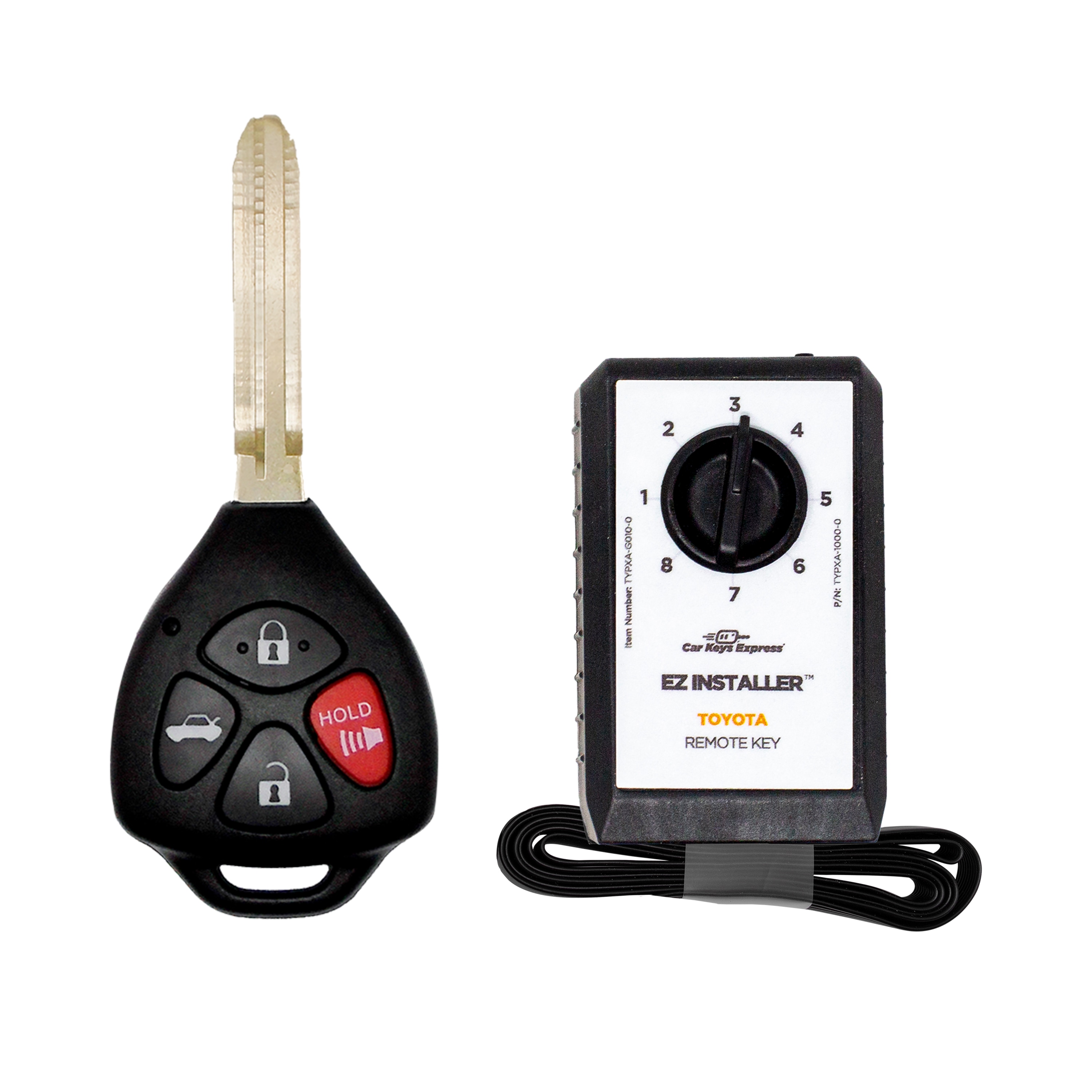 Car Keys Express TORH-E4TZ0SK Black Remote Key Combo Brass Automotive Key Blank