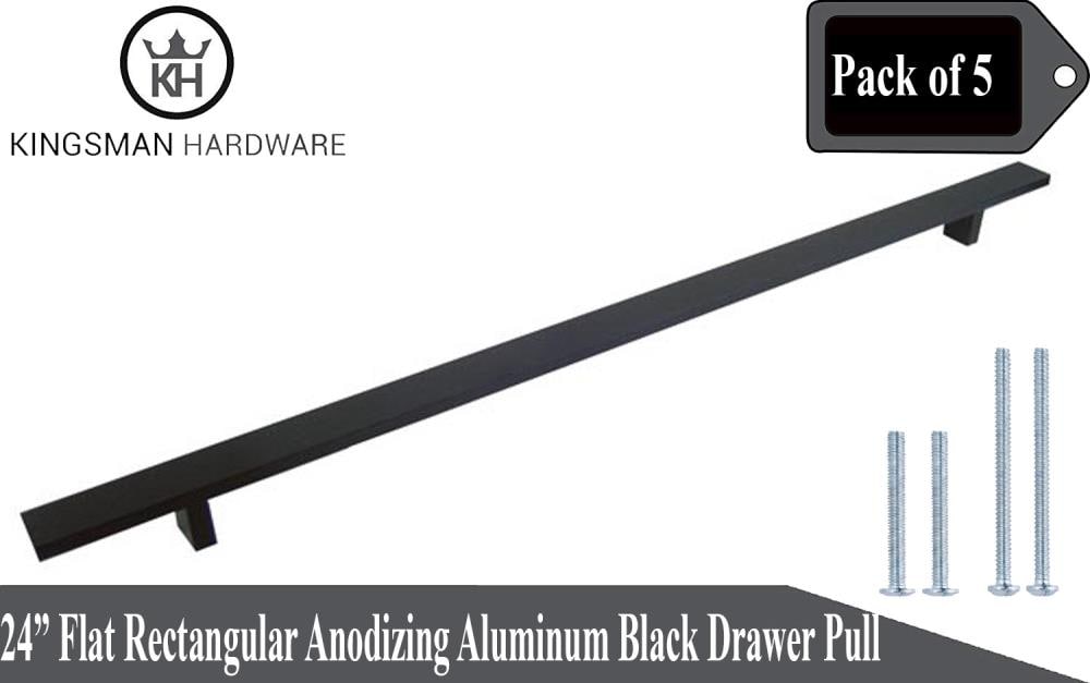 Kingsman Hardware LW24BLK-5 Cabinet-Pulls - View #2