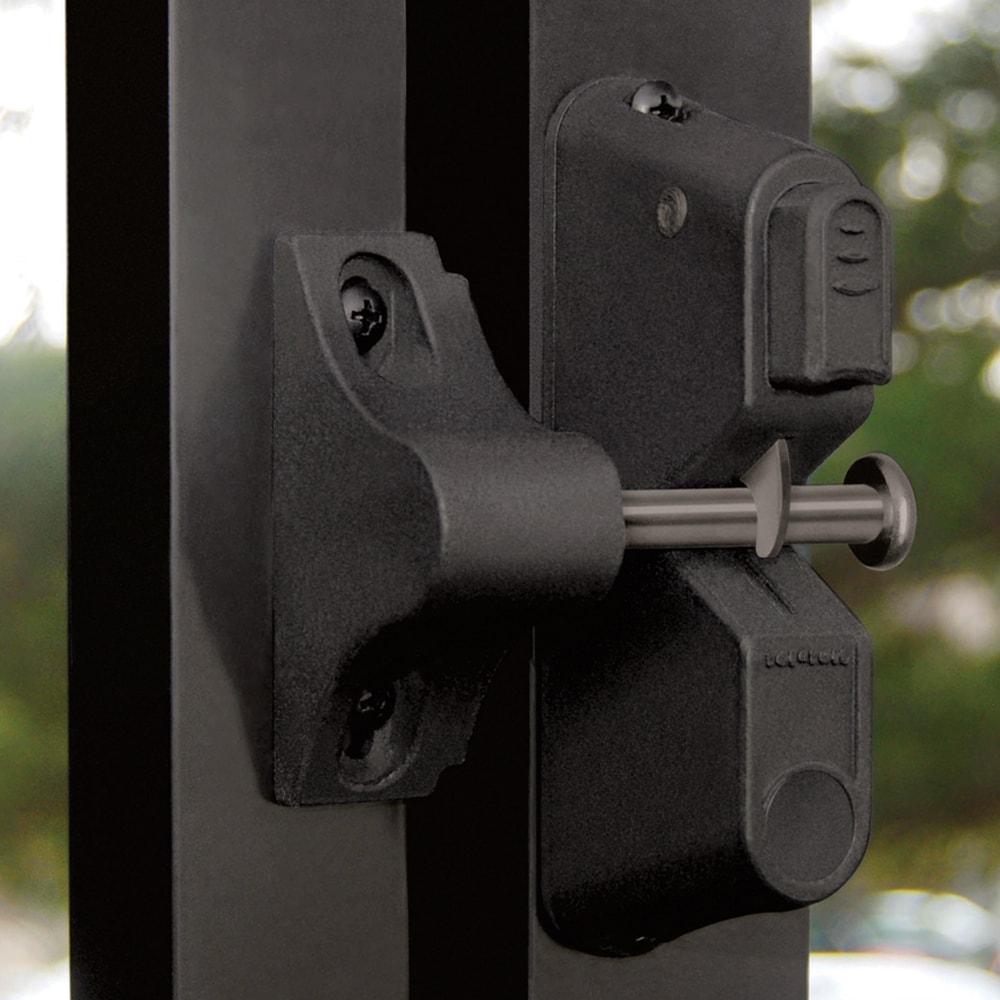 Barrette Outdoor Living Standard 8in Black Gate Latch in the Gate