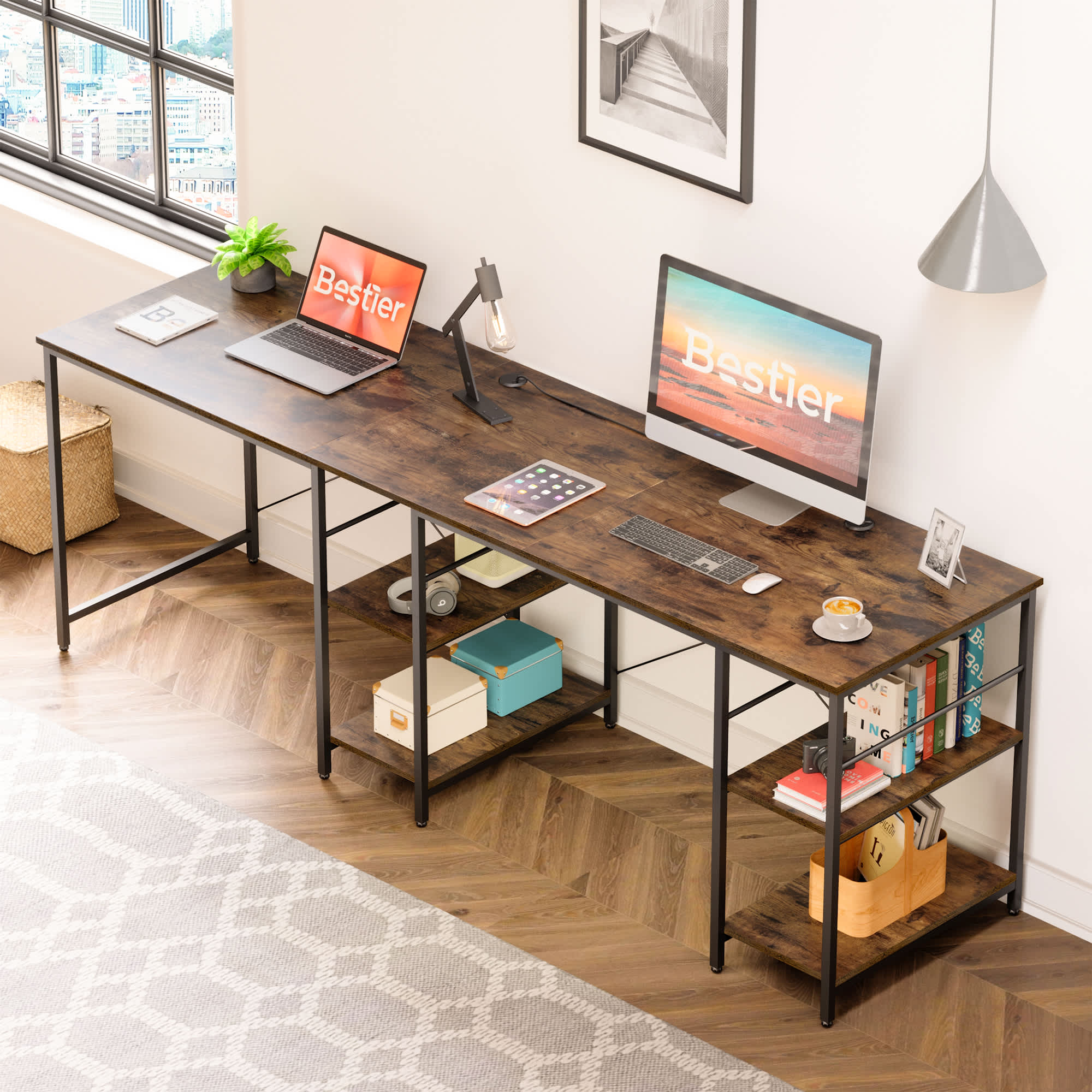 Bestier LOW-D464Y-RST desks - View #5