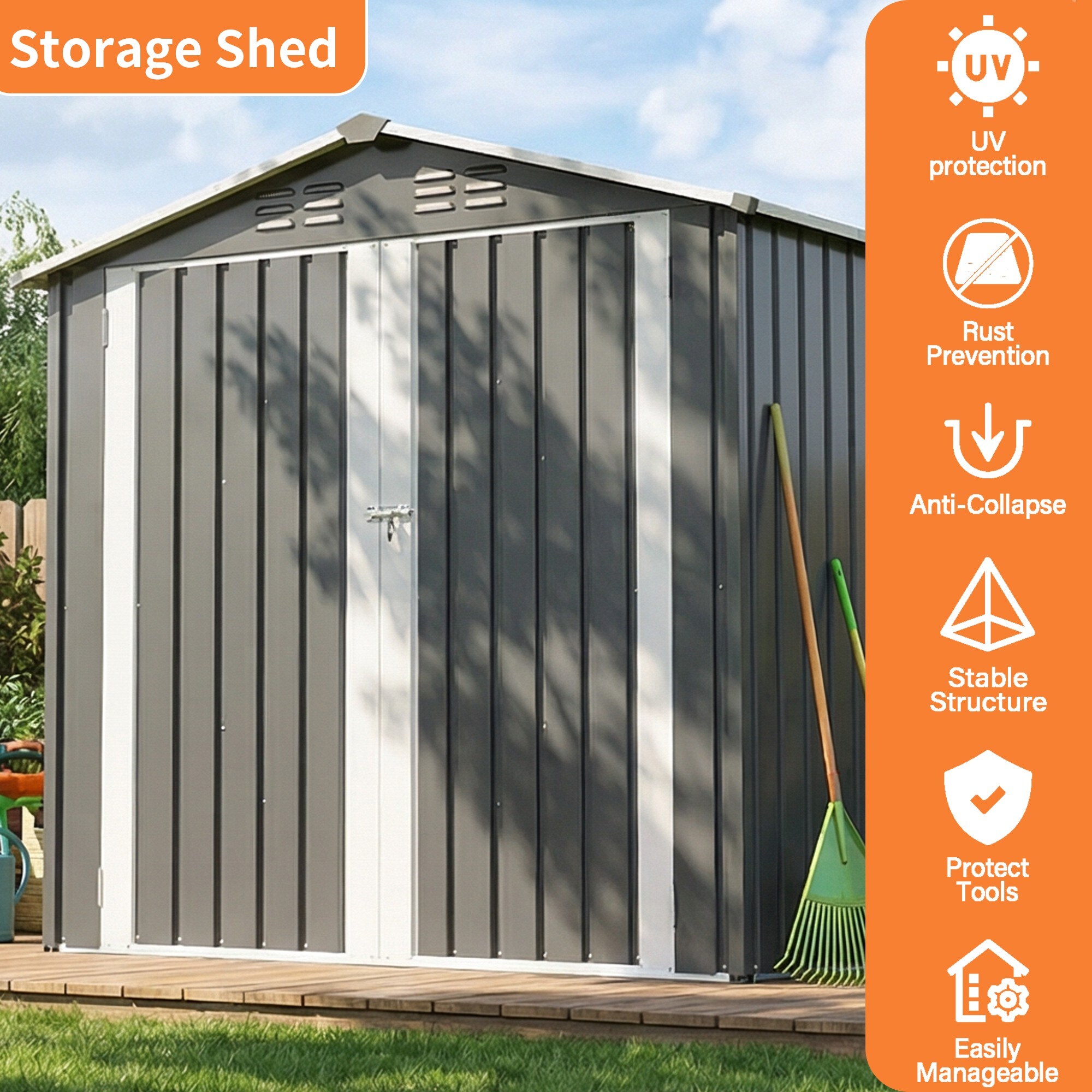 ToolCat LS1-45-HW Metal-Storage-Buildings-Sheds - View #8
