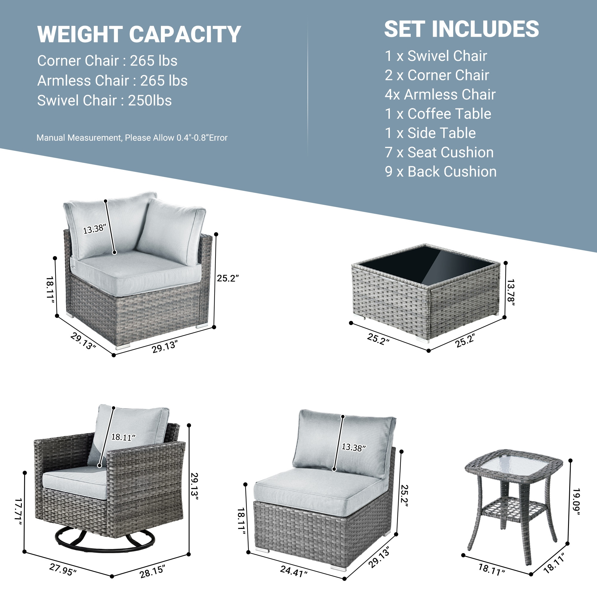 weaxty HMBZYNTC-HOP04-400 Patio-Sofas-Daybeds - View #7
