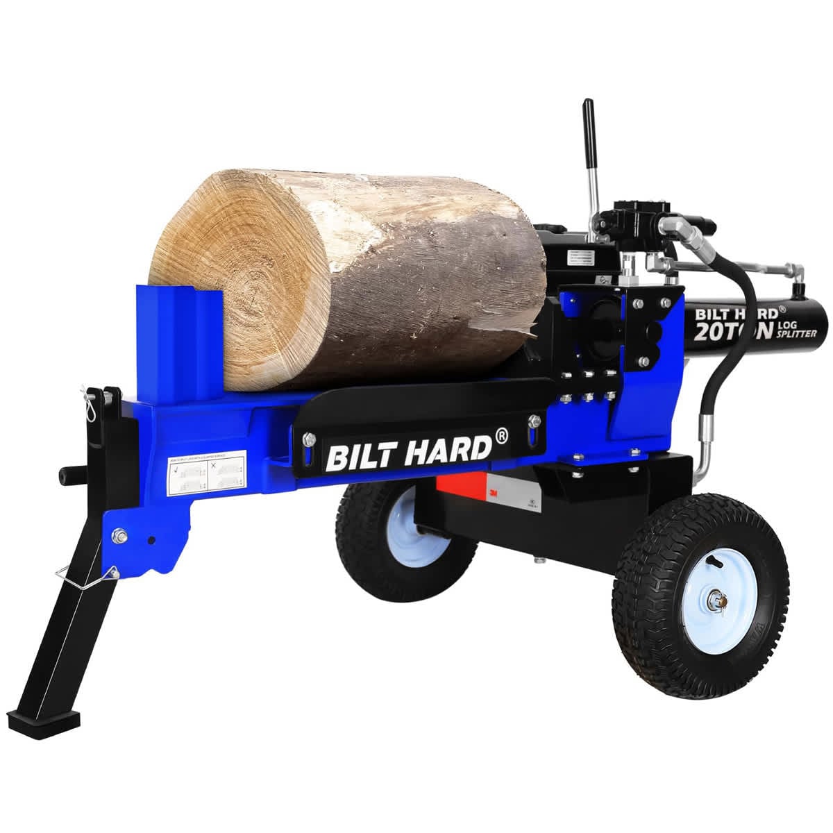 BILT HARD TLA-0107 20-Ton 209-cc Horizontal Gas Log Splitter with OHV Engine