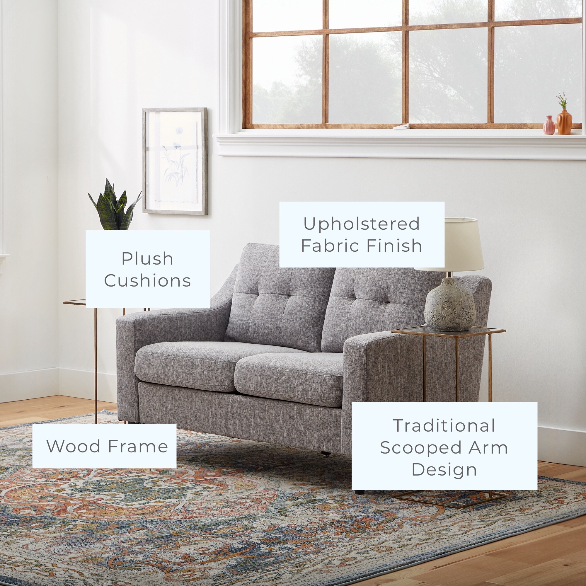 Brookside BS0008LVS00GR Sofas-Loveseats - View #2
