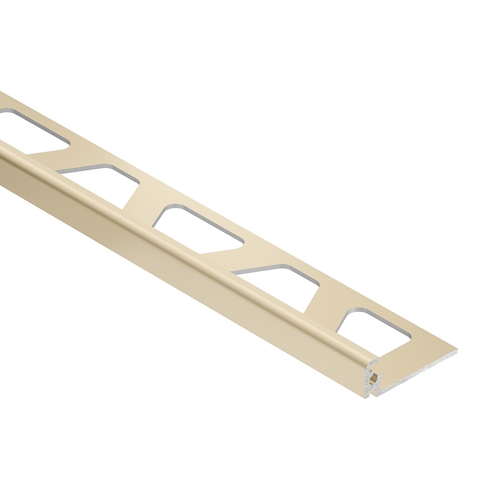 Schluter Systems J60SP Jolly 0.25-in W x 98.5-in L Sand pebble color-coated aluminum Aluminum L-angle Tile Edge Trim