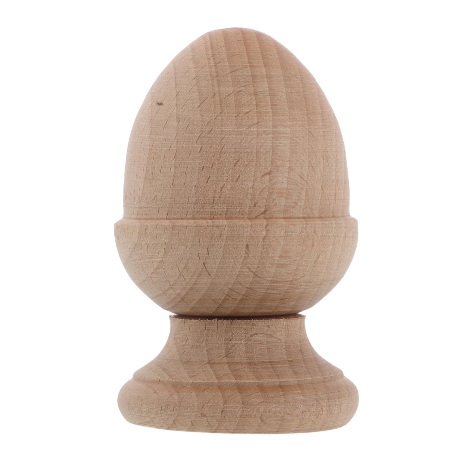 KIWDZFU Wooden Finial Topper for Fence and Bed Posts Decorative Bed Post Finials Curtain Rod End Cap DIY Craft Topper for Home Staircases #LKI0804B394