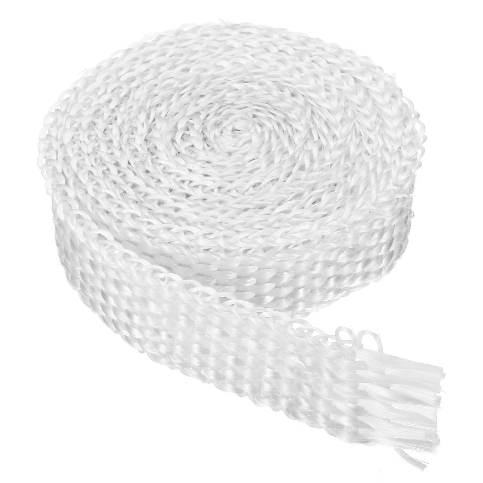 PATIKIL 1 inchx 1/8 inchx118 inch Wood Stove Gasket/Fiberglass Flat High-Temperature Resistance Seal Rope for Wood Stoves Fireplace Door/White