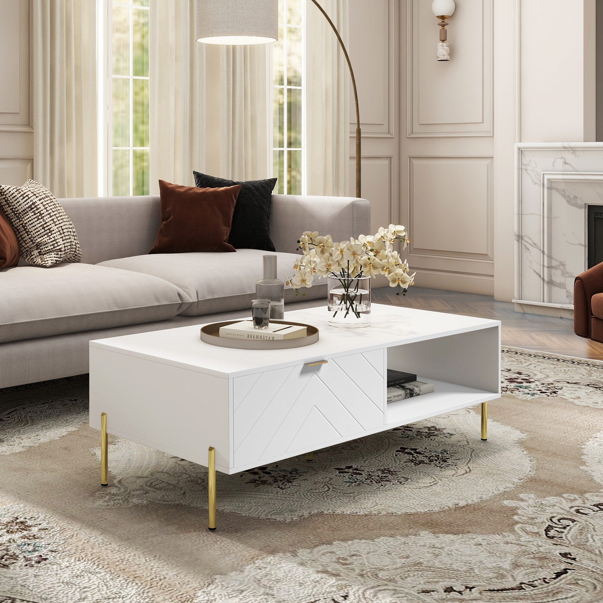 Clihome CL02WC011WH Coffee-Tables - View #5