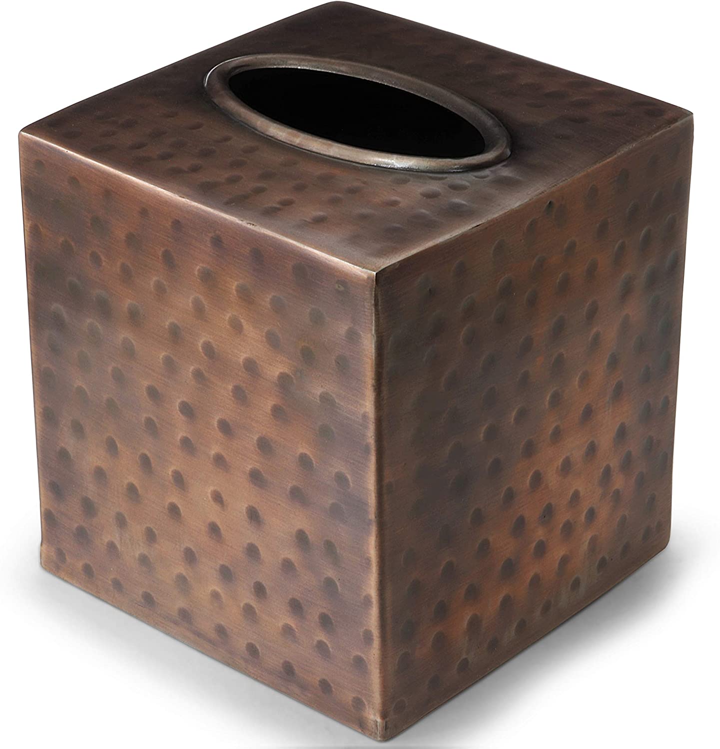 Monarch Abode Hand Hammered Copper Metal Facial Tissue Holder in the Accessories department at Lowes.com