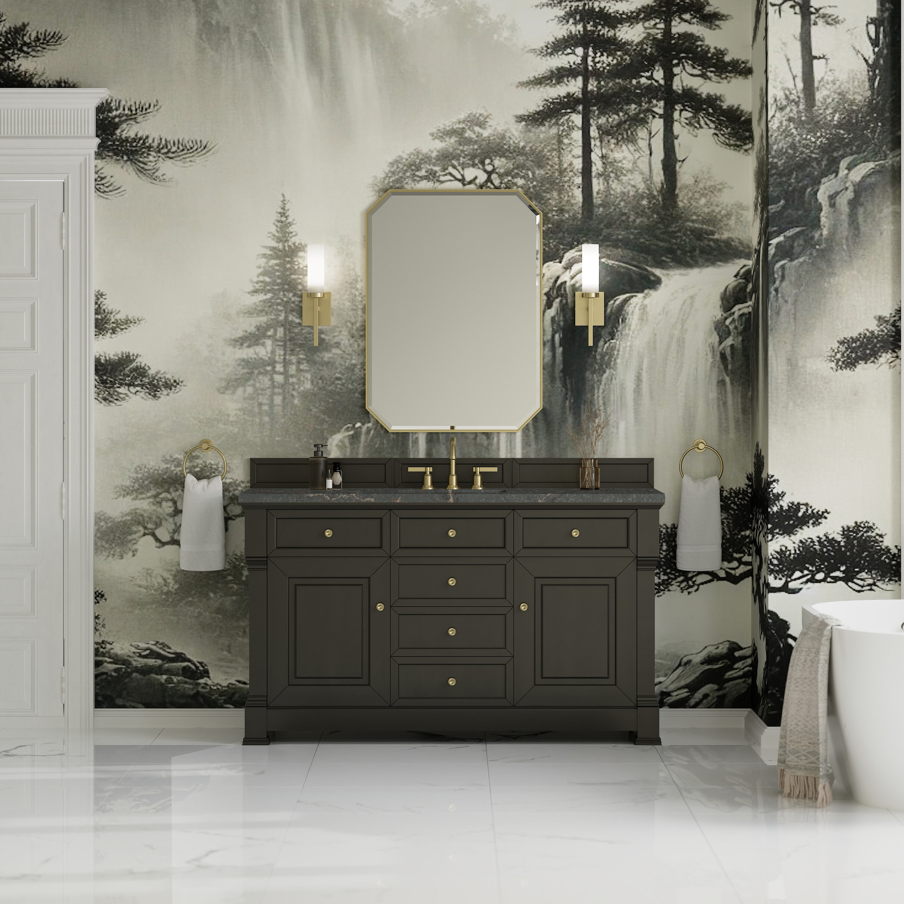 James Martin Vanities 547-V60S-BKO-3PBL Bath-Vanity-Combo - View #3
