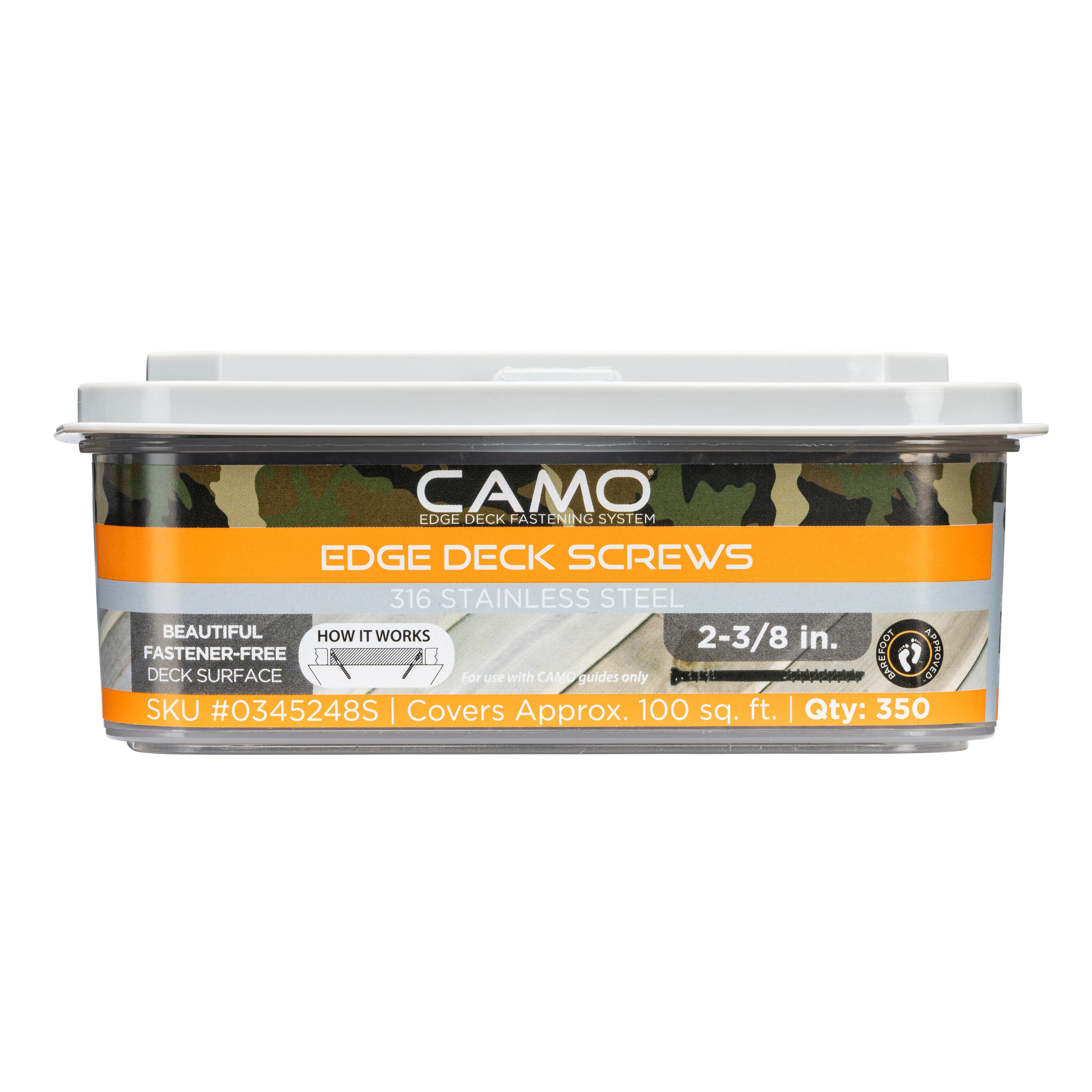 CAMO 0345248S #7 x 2-3/8-in Wood to wood Deck Screws ( 350.0 -Per Box )