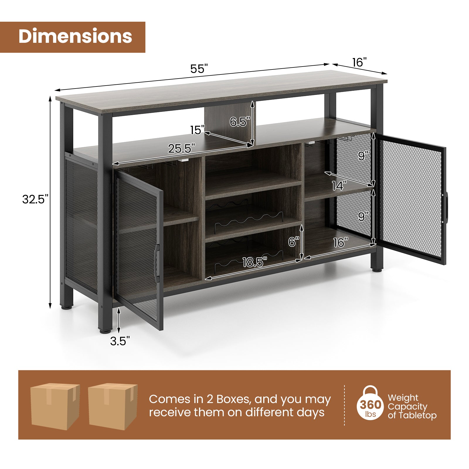 Boyel Living BL-HV10478GR+ Dining-Kitchen-Storarge - View #3