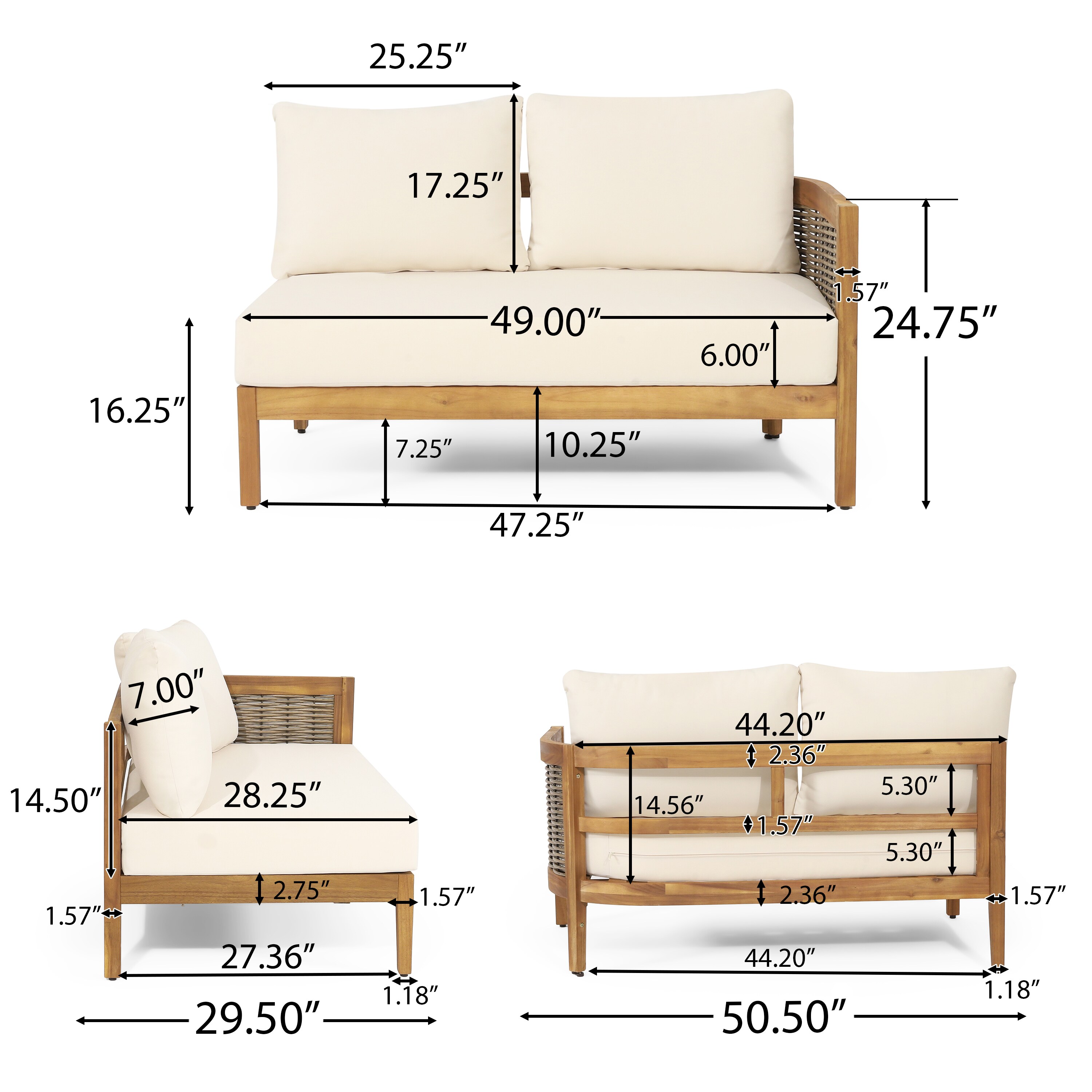 Christopher Knight Home 317342 Patio-Sofas-Daybeds - View #14