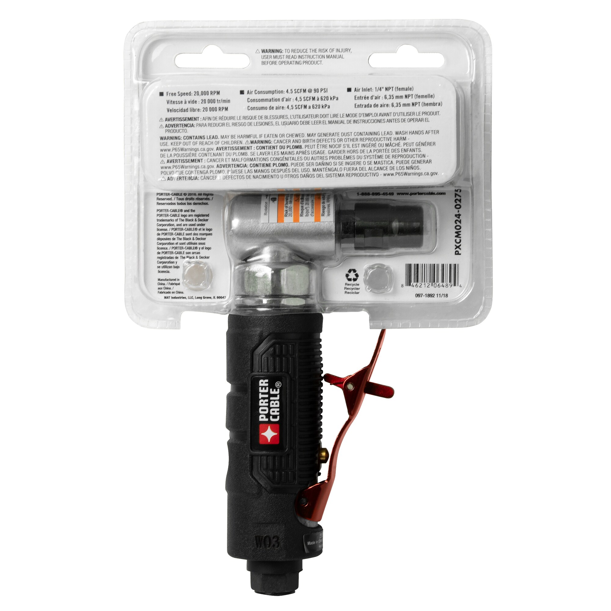 Porter Cable PXCM024-0275 Air-Grinders - View #8