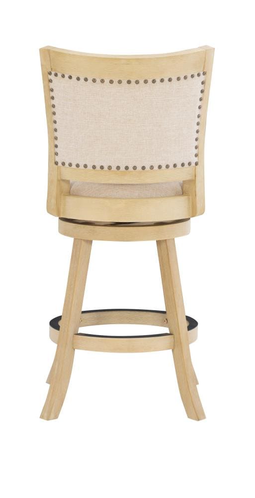 Gray Swivel Adjustable Wood and Metal Counter Stool