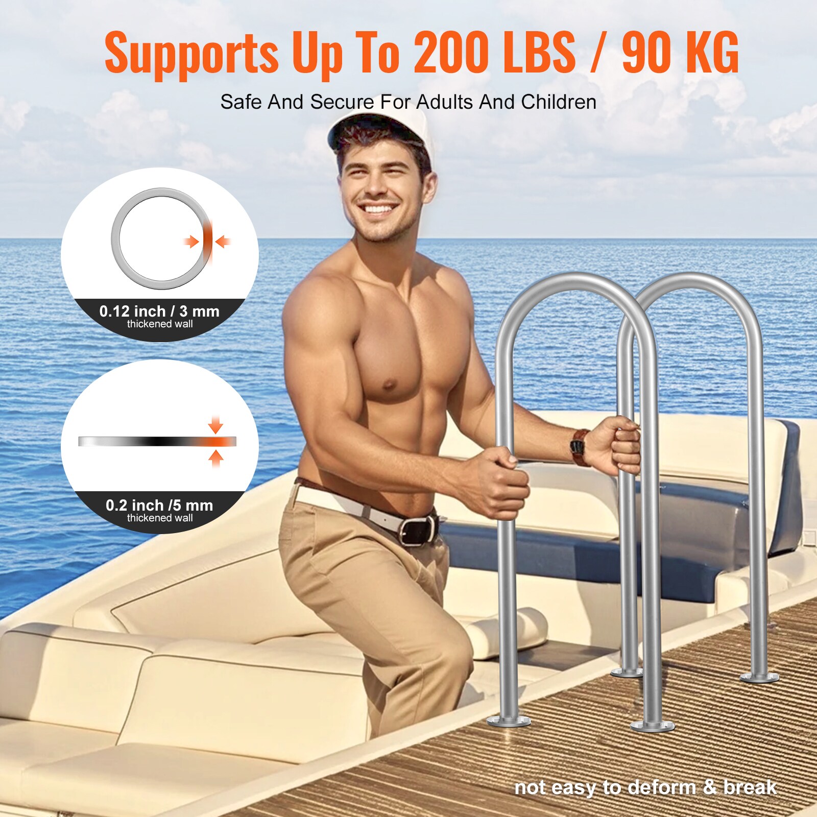 VEVOR SCLZYCFSDDB106014V0 Above-Ground-Pool-Lad-Steps - View #3