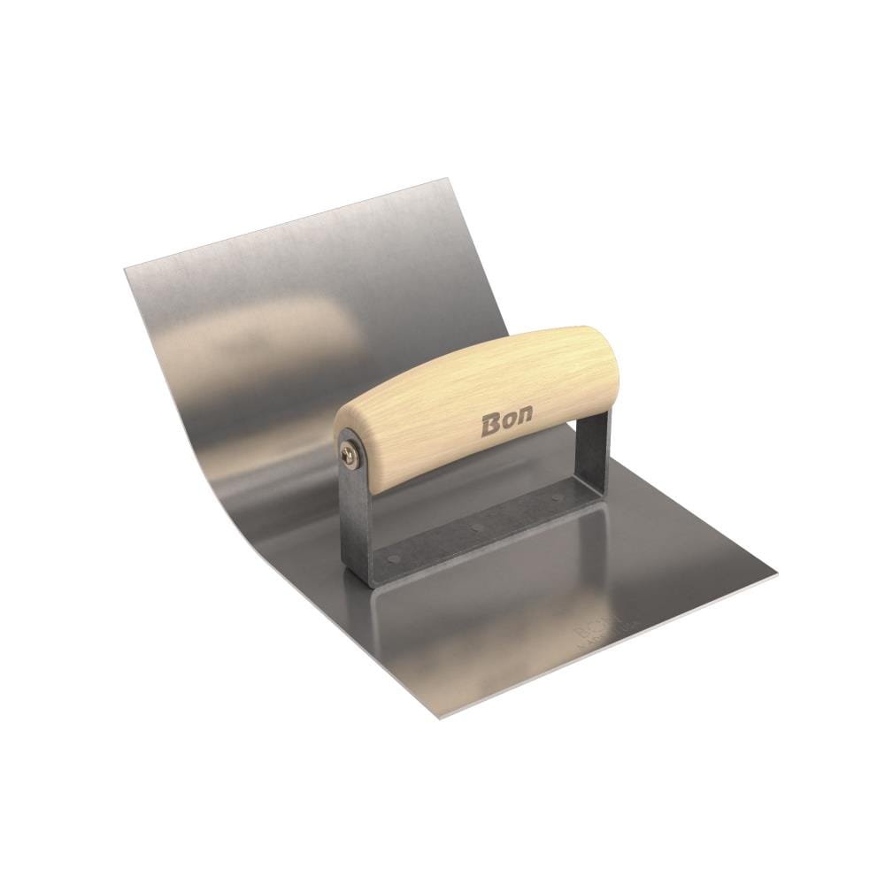 Bon Tool 12-416 6-Inches x 4.5-Inches Stainless steel Concrete Edger with 3-Inches Radius