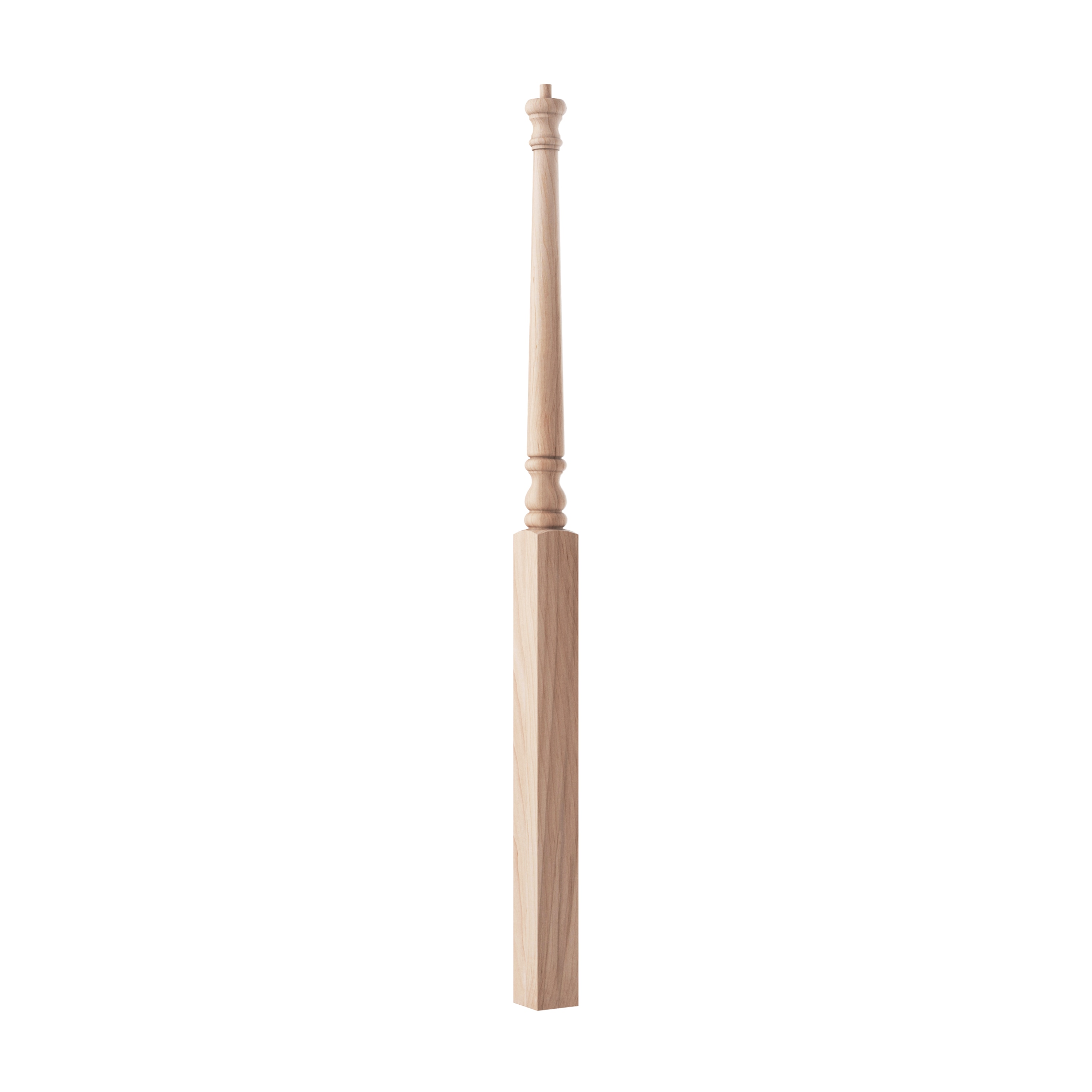 Crown Heritage 4444015 Colonial 3-in x 58-in Unfinished Maple Intermediate Stair Newel Post