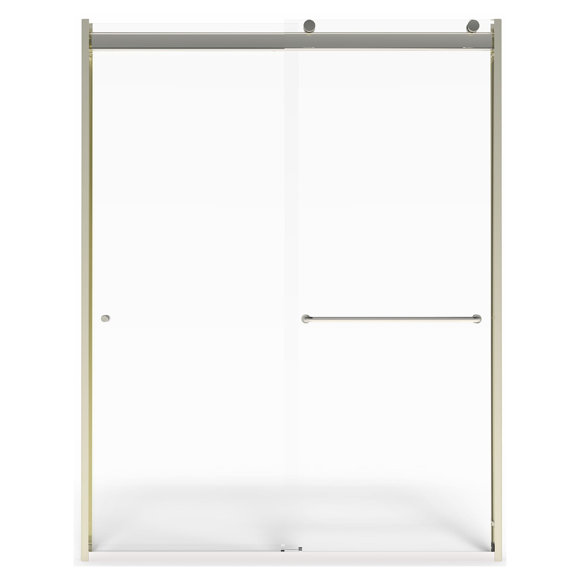 Brushed Nickel 56-in to 60-in x 70-in Semi-frameless Sliding Soft Close Shower Door | - American Standard AM00822400.006