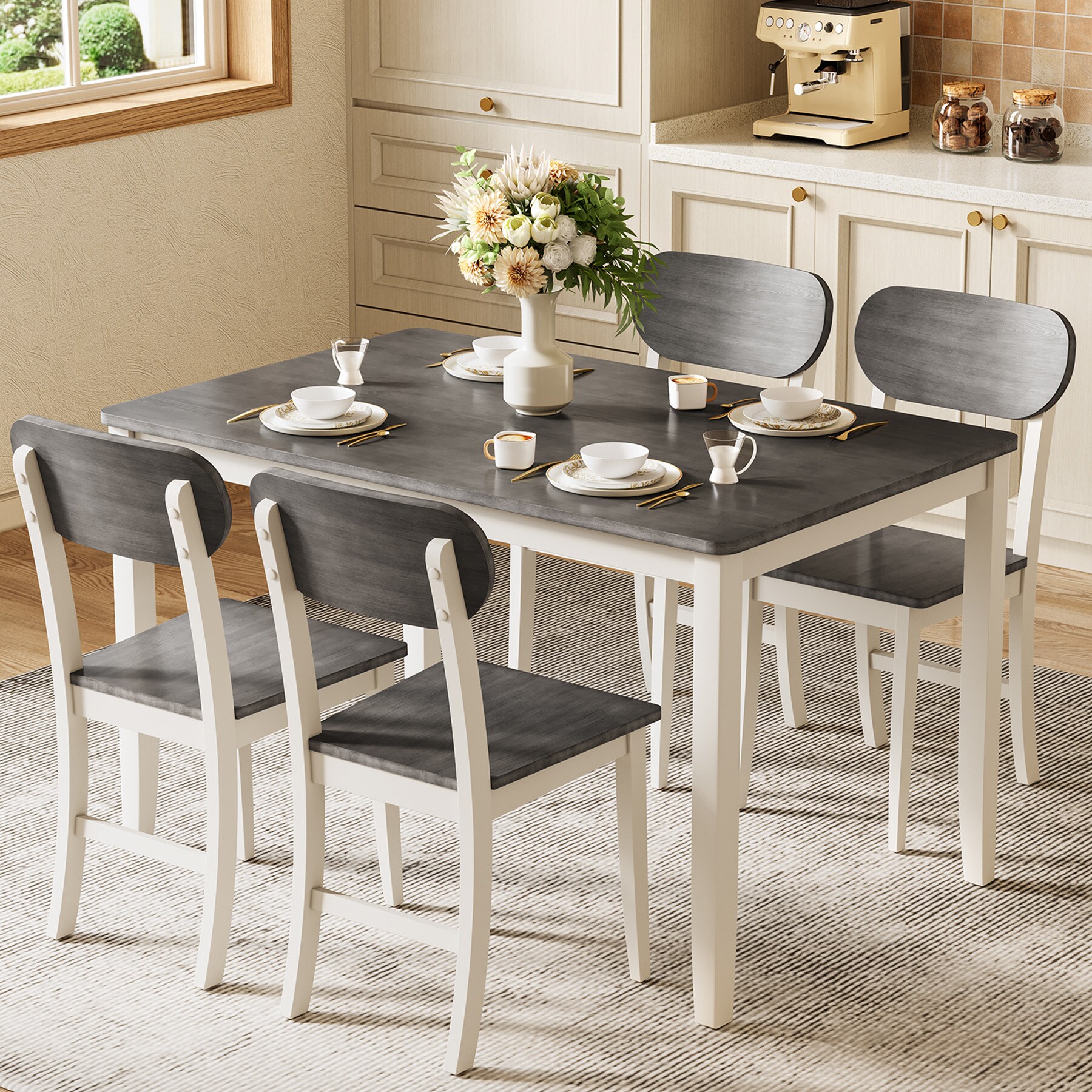 Tribesigns LWFD-ZF00018-YN Dining-Tables - View #2