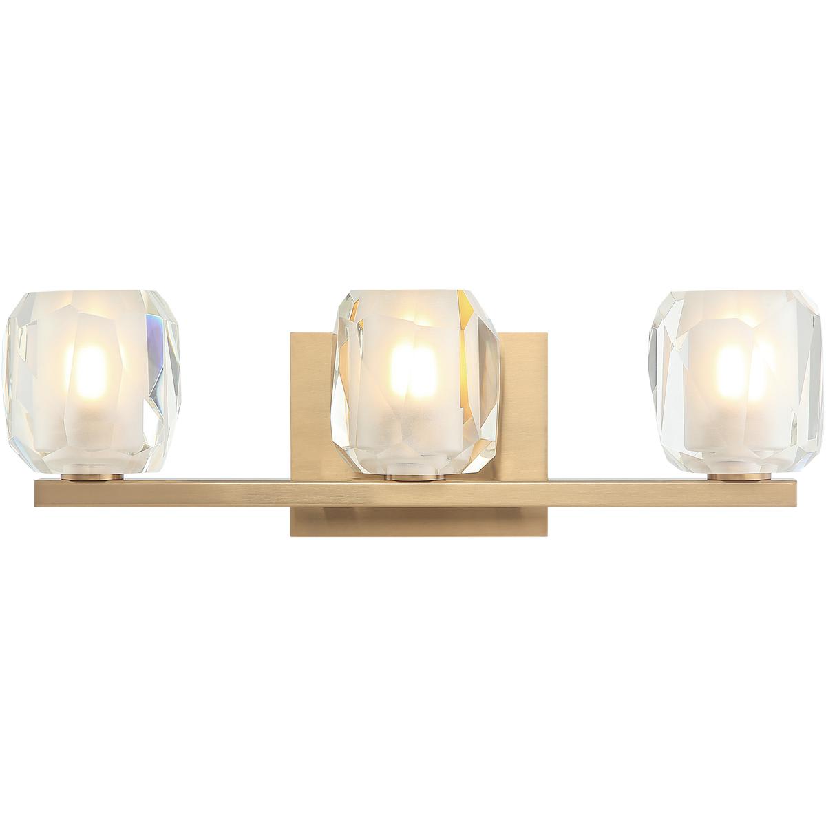 Matteo 2451176 Lighting S04103AG Carleton Bathroom Vanity Light Aged Gold Brass
