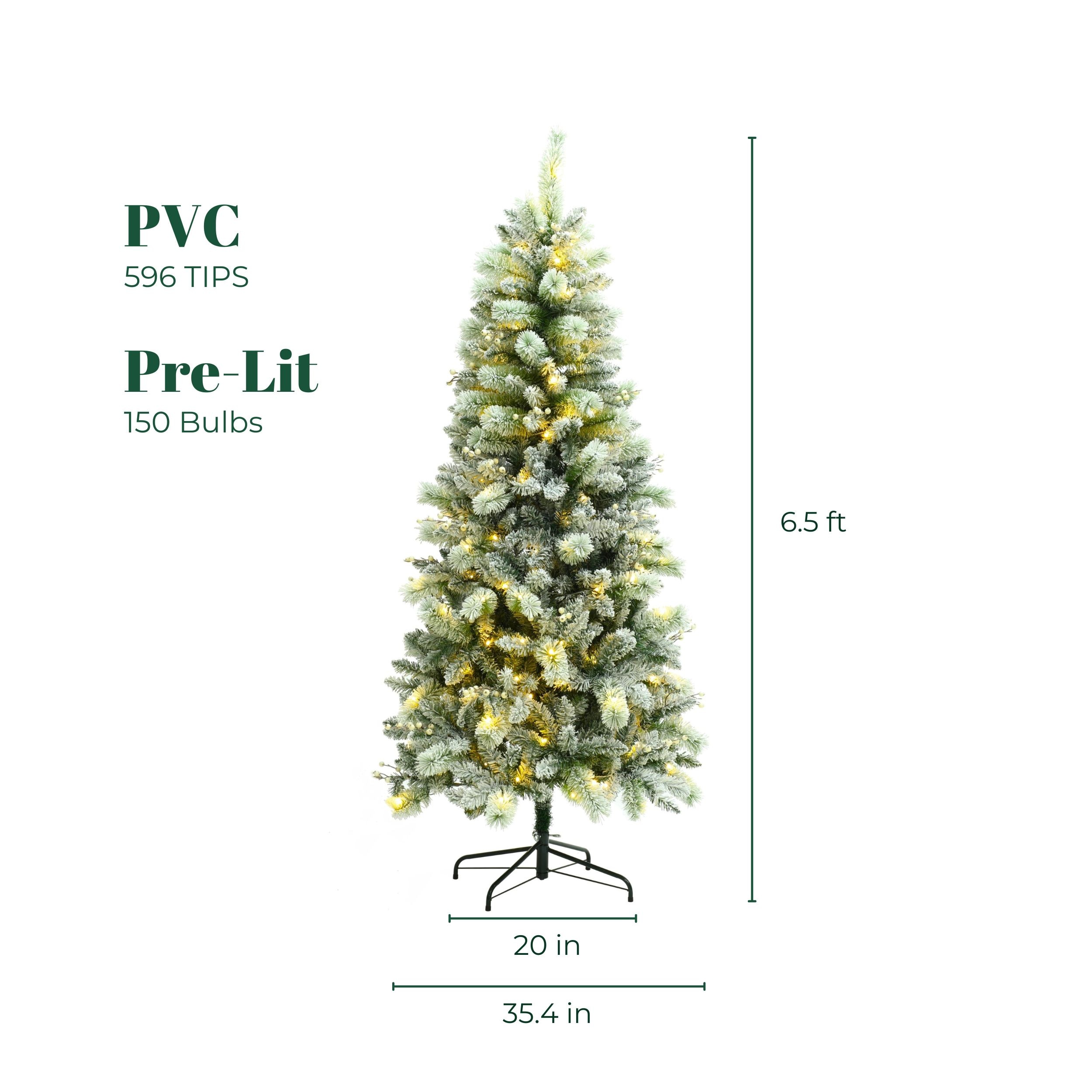 LuxenHome WHAP1785 Artificial-Christmas-Trees - View #18