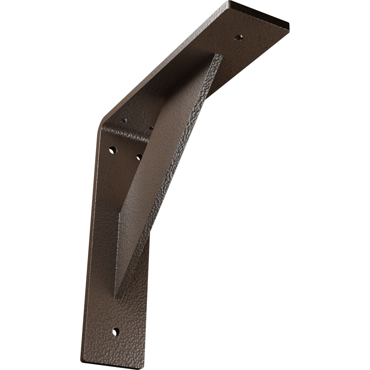 Ekena Millwork BKTM02X08X08TRHBR Traditional 8-in x 2-in x 8-in Brown Steel Countertop support bracket