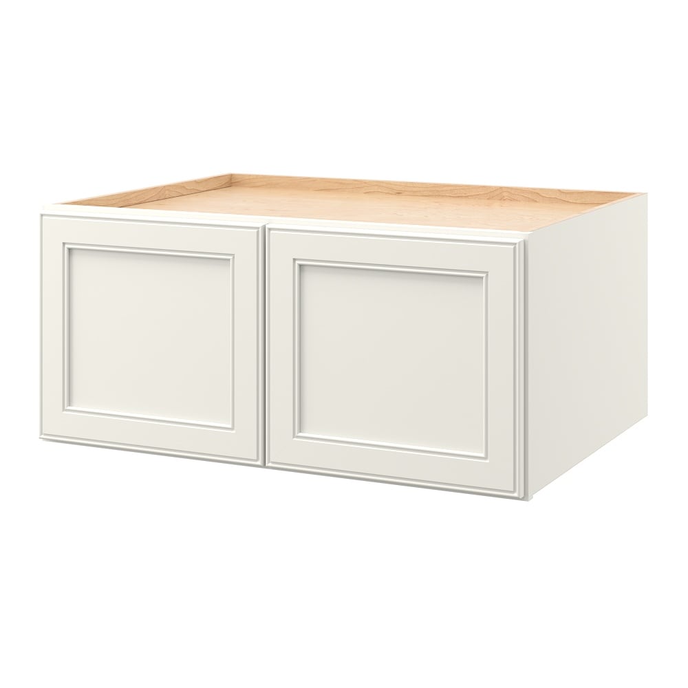 allen + roth 854MK McKeller 33-in W x 15-in H x 24-in D Linen Wall Fully assembled Cabinet (Flat Panel Square)