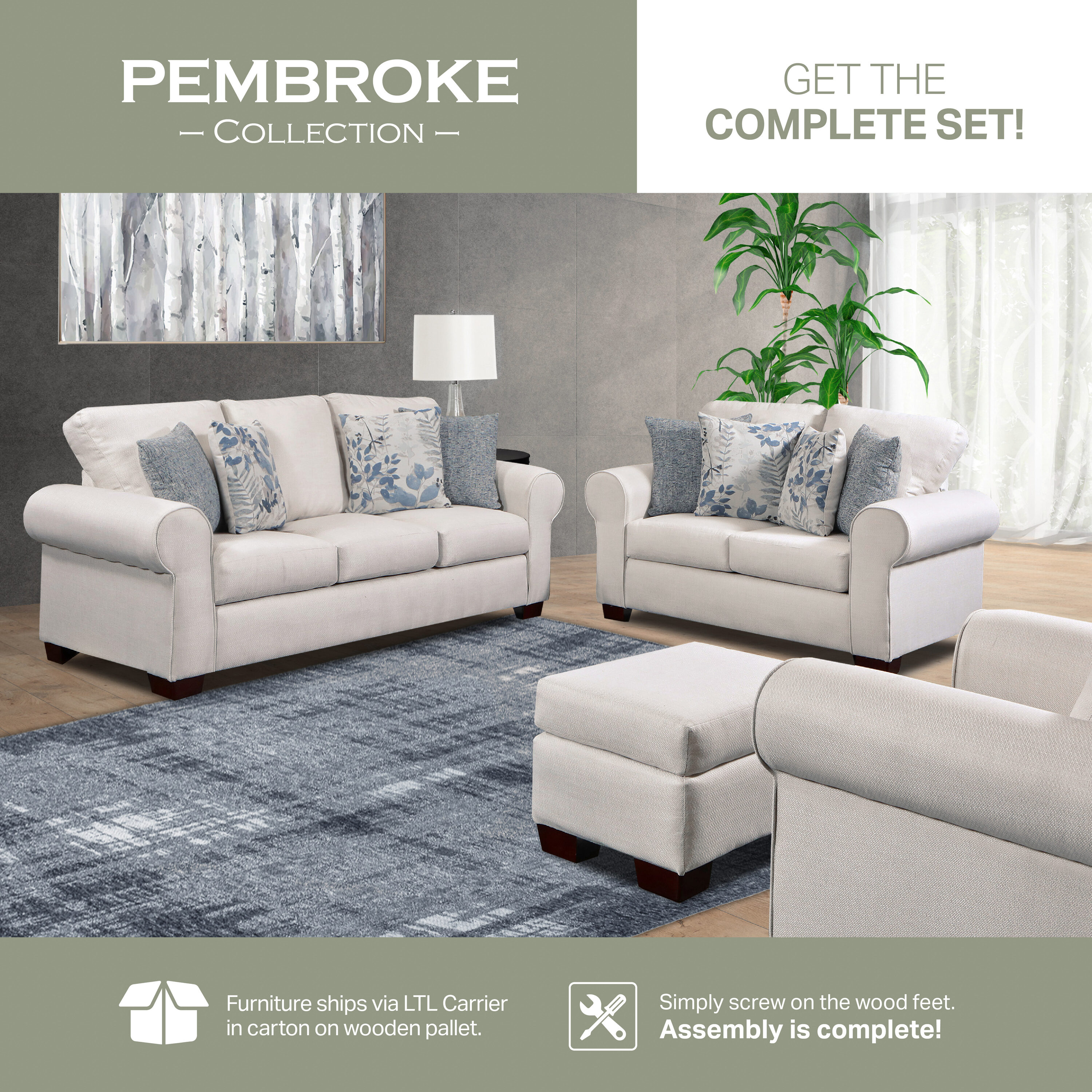 A Furniture Classics 8600-31 Indoor-Ottomans - View #4