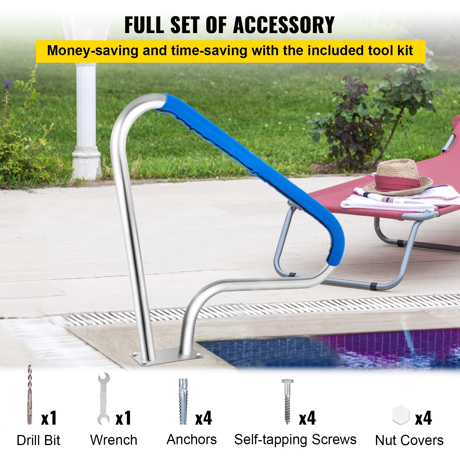 VEVOR BXGYCFS3W48X36YC1V0 Above-Ground-Pool-Lad-Steps - View #7