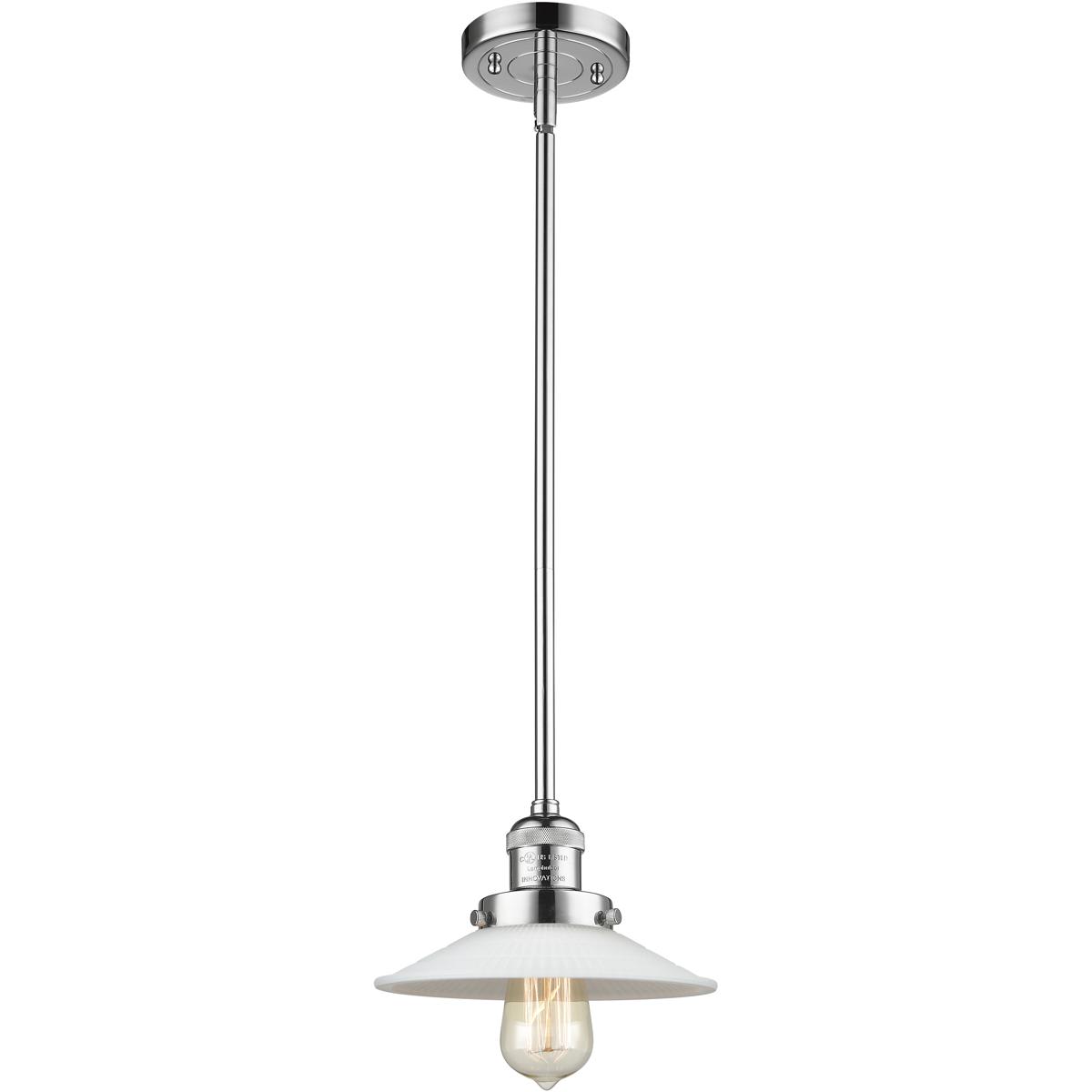 Innovations Lighting 1744501 201S-PC-G1-LED Franklin Restoration Halophane Mini Pendant