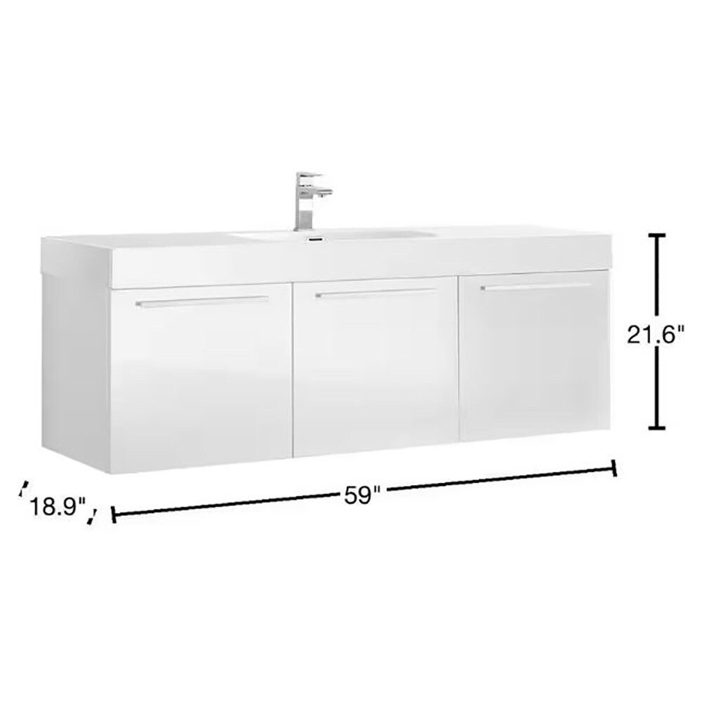 Fresca FCB8093WH-I Bath-Vanity-Combo - View #9