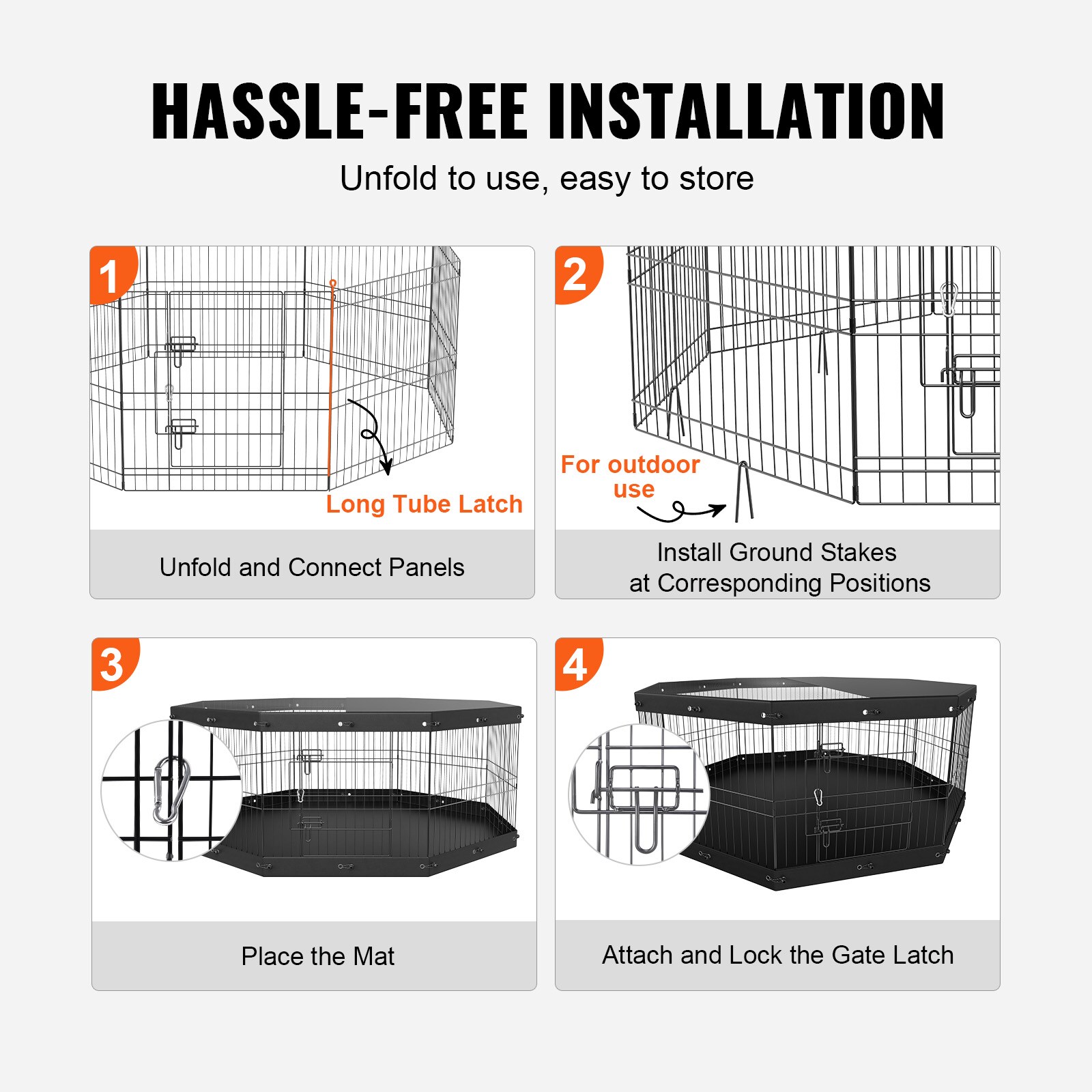 VEVOR SCWXZZYDCWWL02075V0 Dog-Pens - View #5