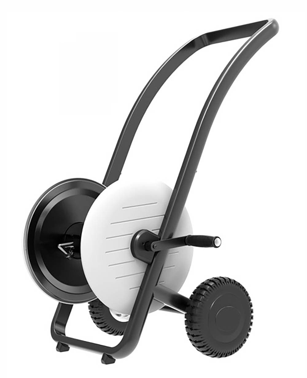 Style Selections Steel 200-ft Cart Hose Reel in Black | 303-L