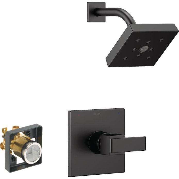 Delta Ara Matte Black 1-Handle Shower Faucet Delta Ara Matte Black 1-Handle Shower Faucet