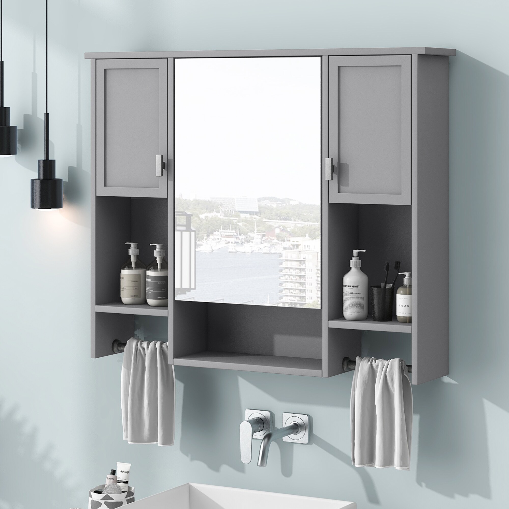 Siavonce ZX-767537 Bathroom-Medicine-Cabinets - View #14
