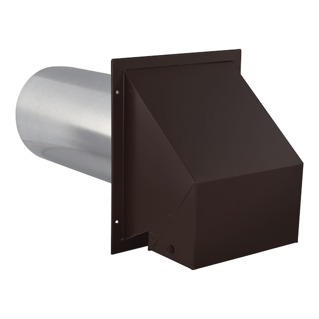 Imperial 6 Inch R2 Wall Exhaust Intake Hood Brown 1 Pack In The Hvac Components Department At Com - 6 Inch Wall Vent Cover