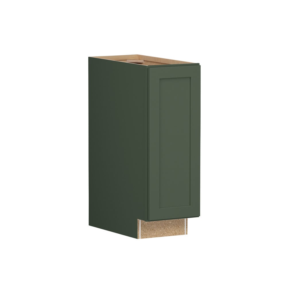 Shenandoah Breckenridge FOL 12-in W x 34.5-in H x 24-in D Sage Painted Base Fully Assembled Cabinet Recessed Panel Shaker