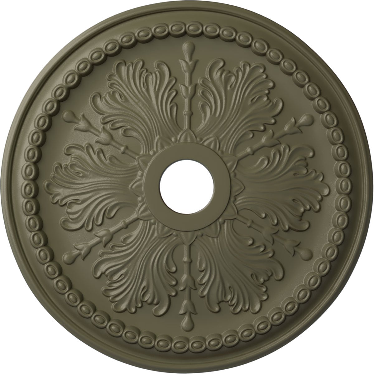 Ekena Millwork CM27WISSF Winsor 27.5-in W x 27.5-in L Painted Spartan Stone Polyurethane Whole Ceiling Medallion