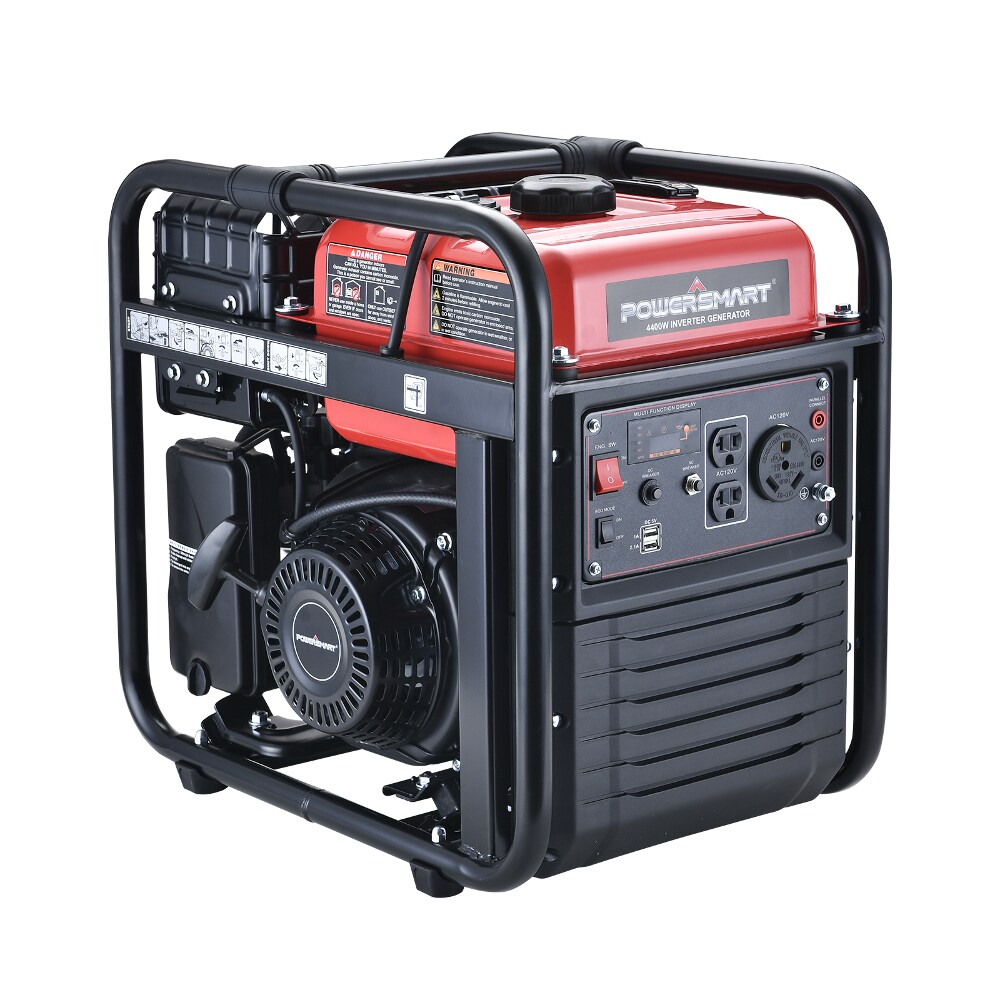 PowerSmart 4200 / 3500-Watt Single Fuel (Gasoline) Portable Generator ...