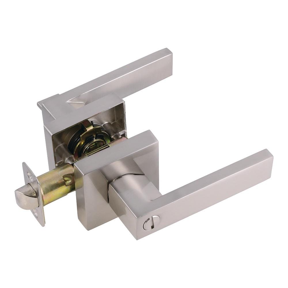 Design House 581116 Karsen Karsen Satin Nickel Interior Bed/Bath Privacy Door Handle