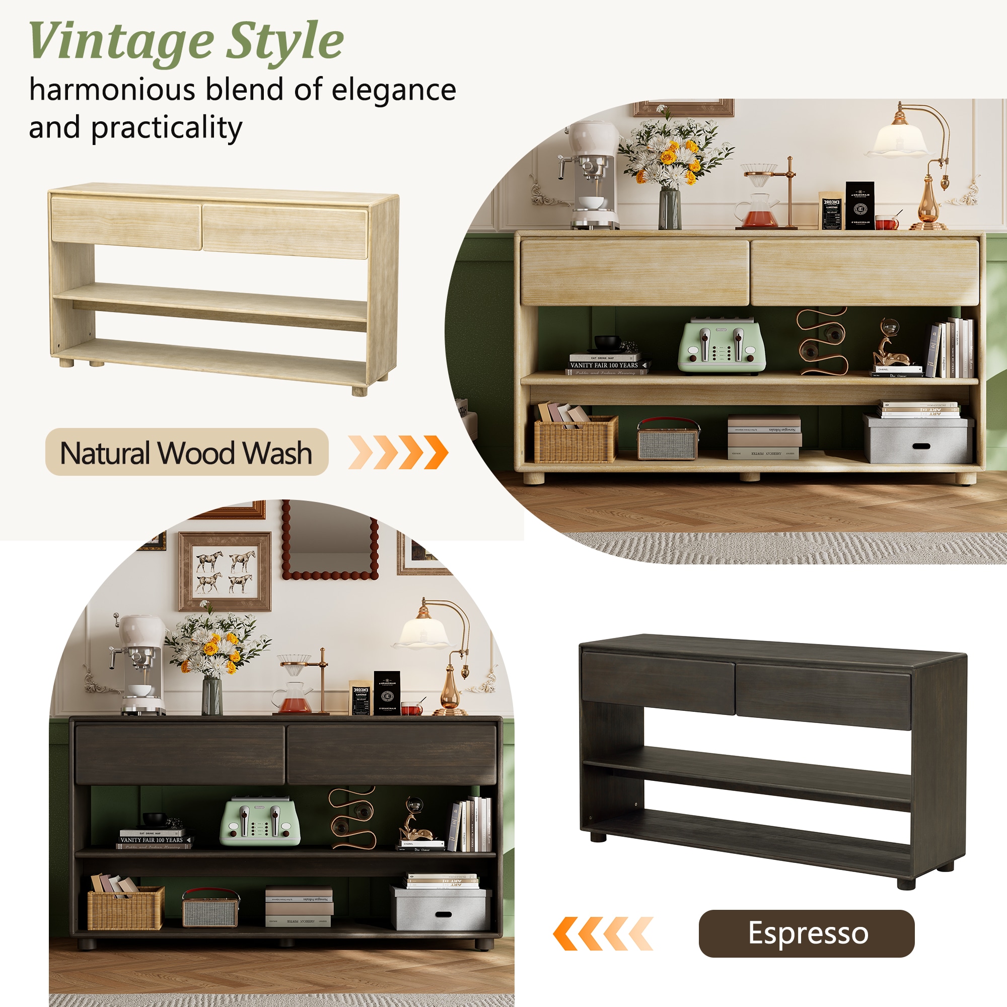 ModernLuxe N715P233434P Console-Sofa-Tables - View #4