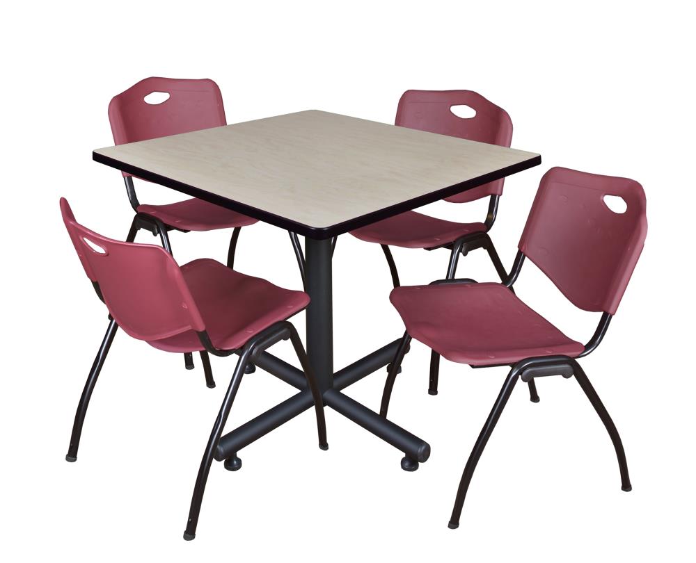 Regency TKB4242PL47BY Breakroom Off-White 4-Person Training Table (42-in W x 29-in H)