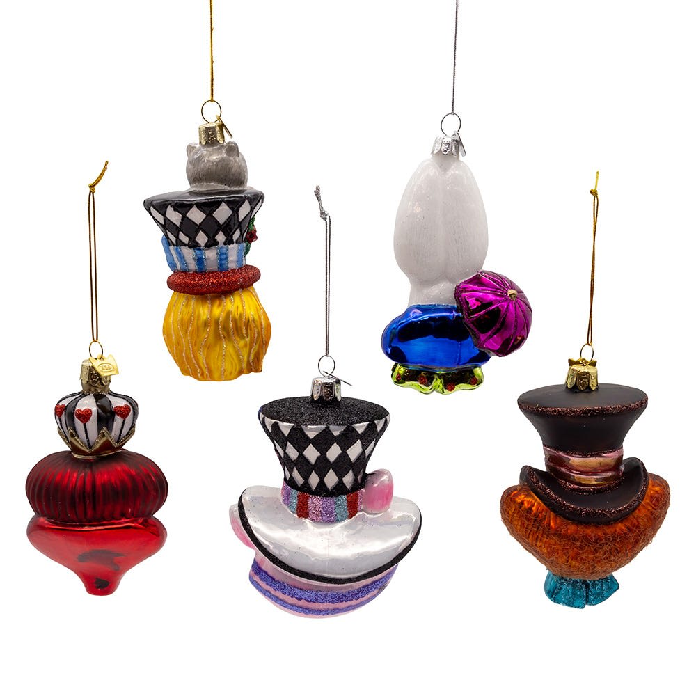 KURT ADLER 4.5" NOBLE GEM GLASS BIRD FEEDER XMAS Ornament W Winter Birds Nbx0119
